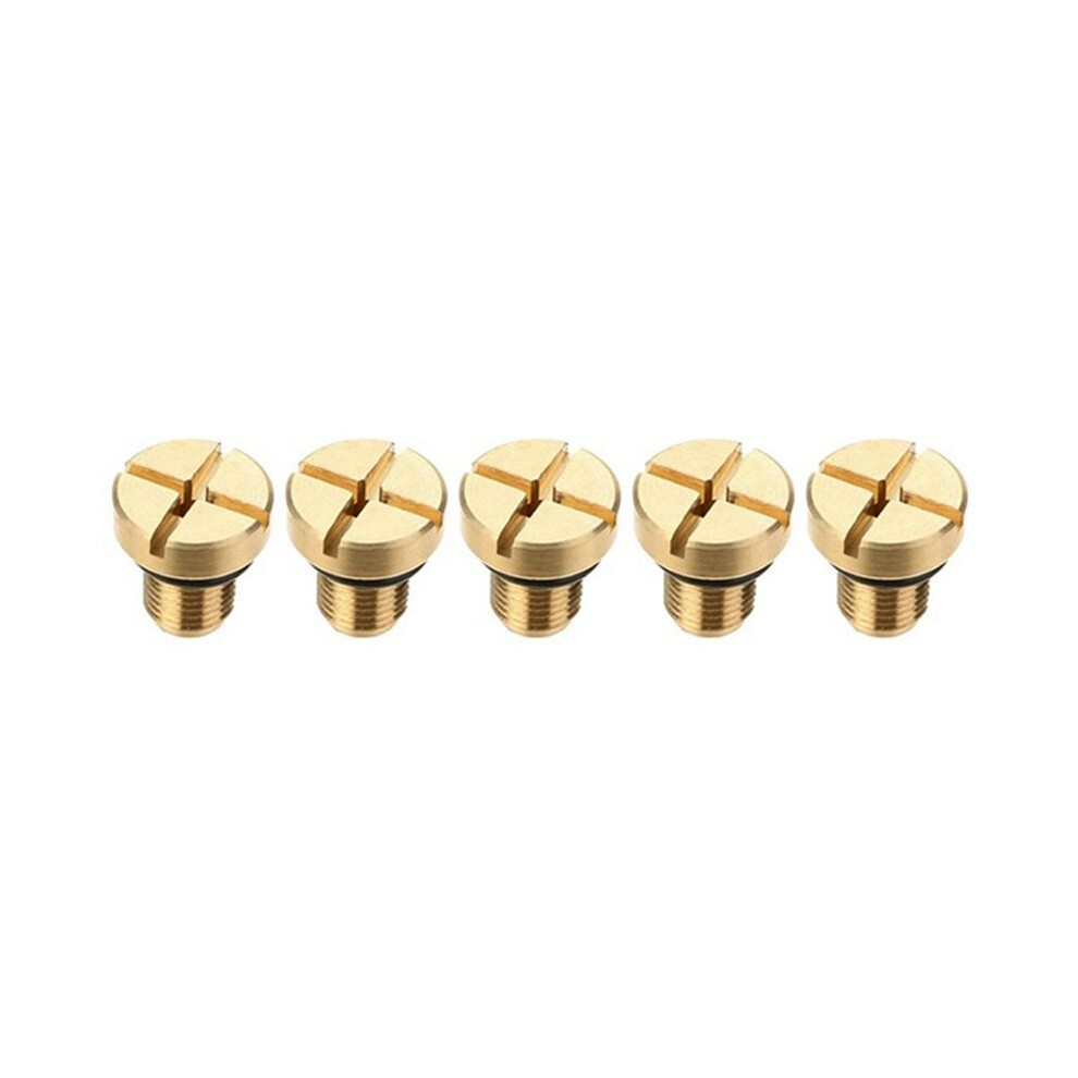 5Pcs 17111712788 Radiator Overflow Coolant Expansion Tank Bleeder Screw For E36 E39 E46 Gold 6031265210808