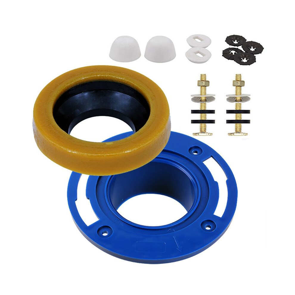 Toilet Flange With Wax Ring For Toilets Replacement Kit Includes Bolts Pvc Toilet Flange Repair Kit Fit Toilet Install 6034171310242