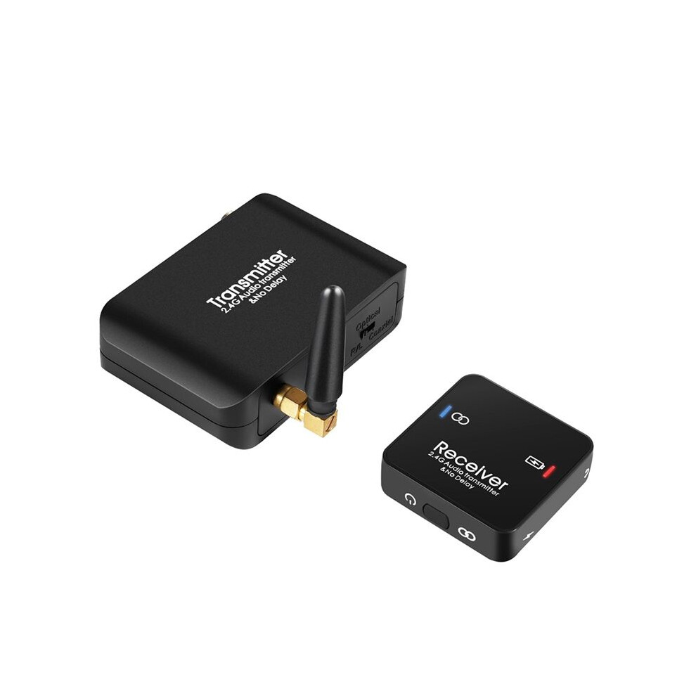 Audio Transmitter & Receiver No Delay Digital Wireless Audio Adapter 2.4G Game Live Screen Splitter Audio Converter 4761800598093