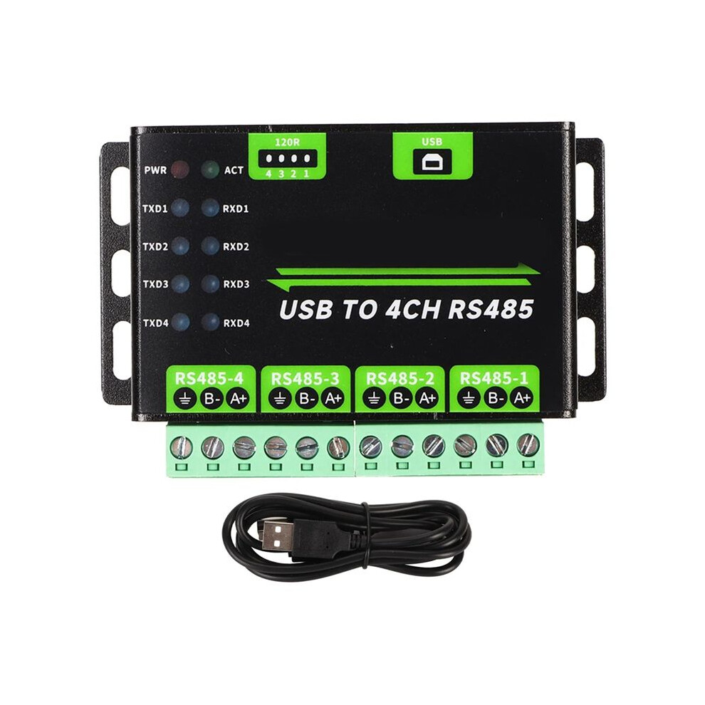 Usb To 4Ch Rs485 Converter Module Industrial Grade Universal Serial Communication 6032907950243