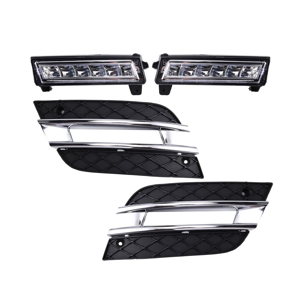 Car Front Bumper Grille Led Drl Daytime Running Fog For Ml350 W164 Ml300 Ml320 A1649060151 1648802024 Light 6031776610647