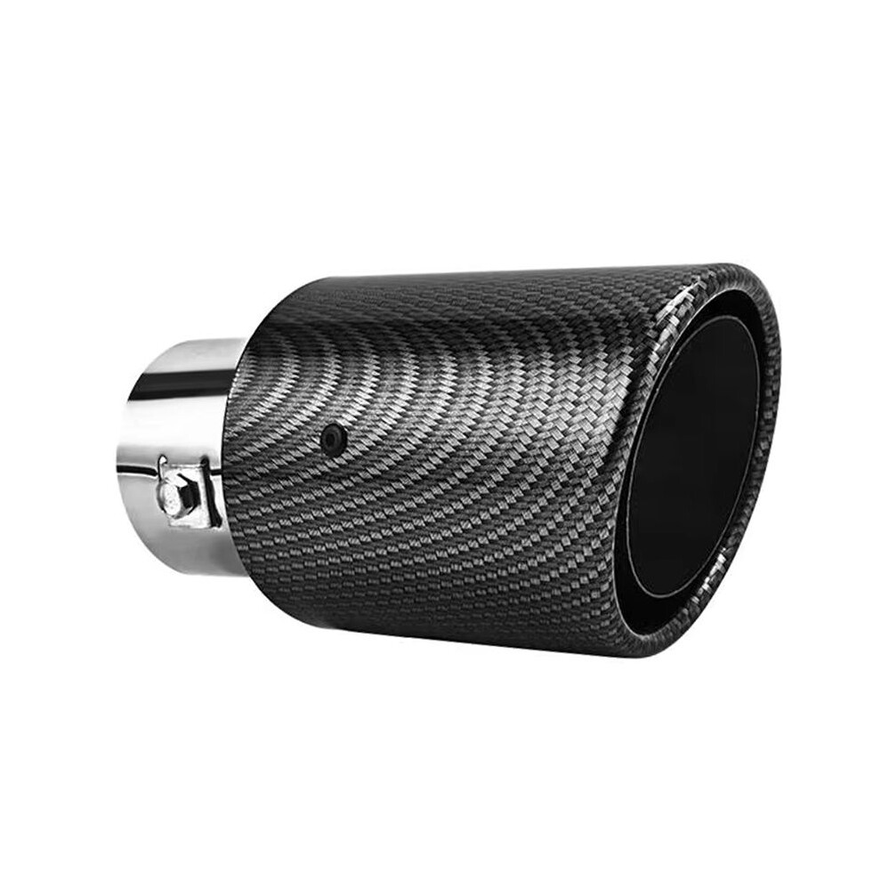 Led Muffler Carbon Fiber Exhaust Muffler Pipe Tip 63-65Mm Inlet Luminous Tail Throat Auto Modified Stainless Tail Throat Light 6033611992550