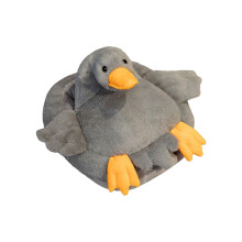 Heated Foot Warmer Electric Heating Pad For Feet Swan Design Fast Heating Quiet Operation Gray