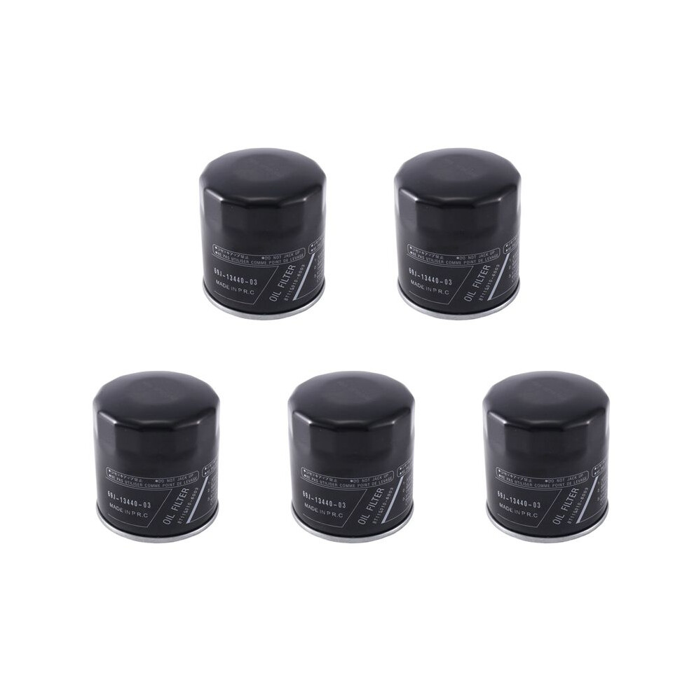 5X For 69J-13440-01-00 F150,F200,F225,F250 Outboard Oil Filter 69J-13440-03-00 Black 4761699436780