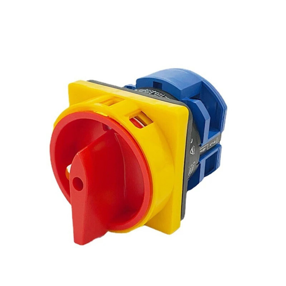 690V 63A Rotary Cam Switch 1 Pole 2 Position Padlock Changeover With Safety Lock Emergency Stop 9347817772821