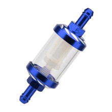 Motorcycle Oil Filter Cup, Petrol Filter With SeeThrough Oil Volume, Replacement Cup For Motorcycle ATV Scooter Blue