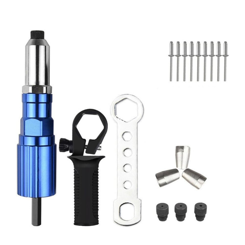 Electric Rivet Adapter 2.44.8Mm Rivets Cordless Riveting Tool Insert Nut Pull Suitable For Electric Drills Home Use 9199774889773