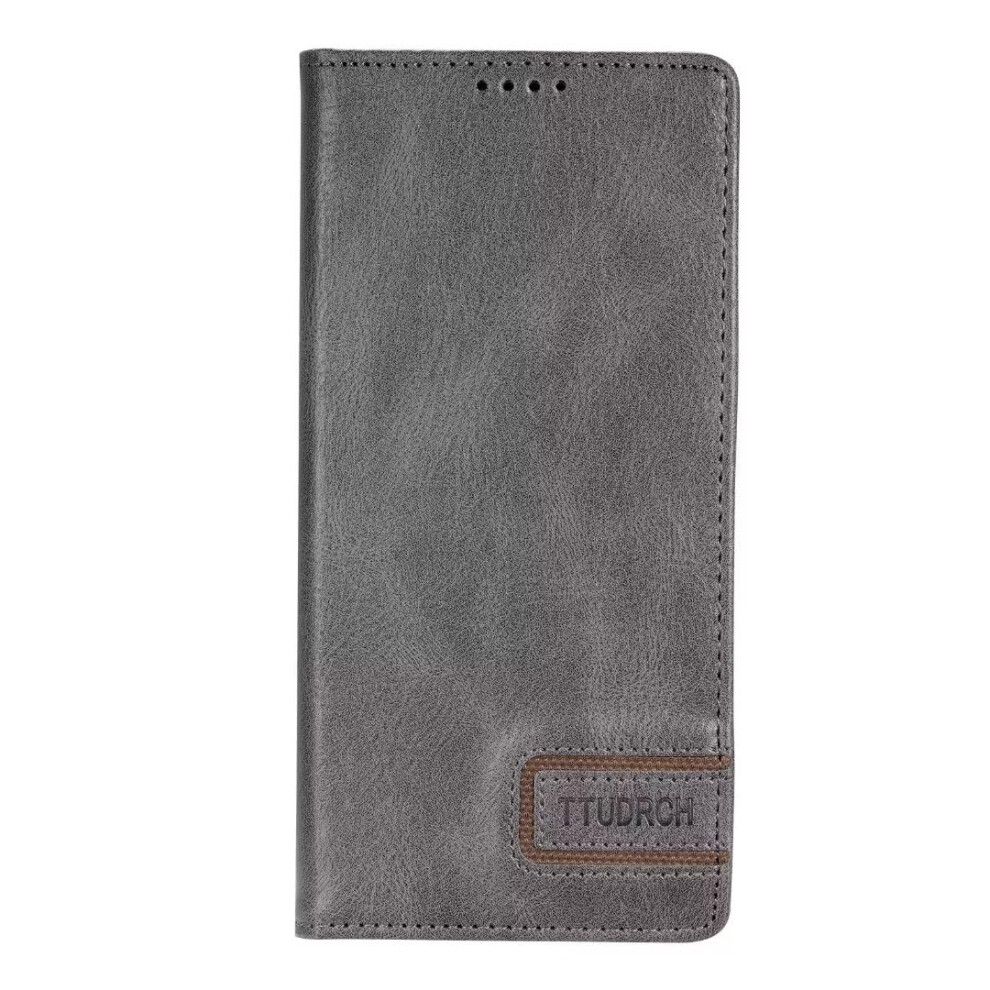 Leather Flip Wallet Shockproof Cover Stand Slim Fit Magnetic Tpu Bumper Card Holder Slots For Samsung Galaxy A20e Grey 9347817419375