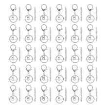 Flache Schlüsselringverbinder, Karabinerhaken und drehbare Haken für DIY-Bastelarbeiten, robustes Material, hochwertiges Metallset für