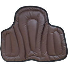 Horse Riding Pad PU Leather Soft Equestrian Seat Pad Western Absorbing Riding Seat Cushion Brown