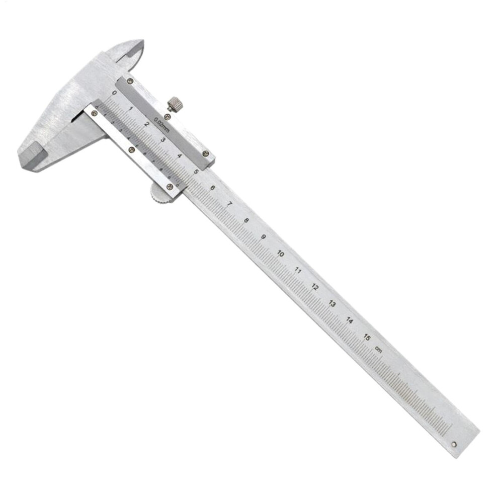 Vernier Caliper 0150Mm Carbon Steel Nondigital Measuring Tool /0.02Mm Accuracy For Machinists Engineers 9347817313772
