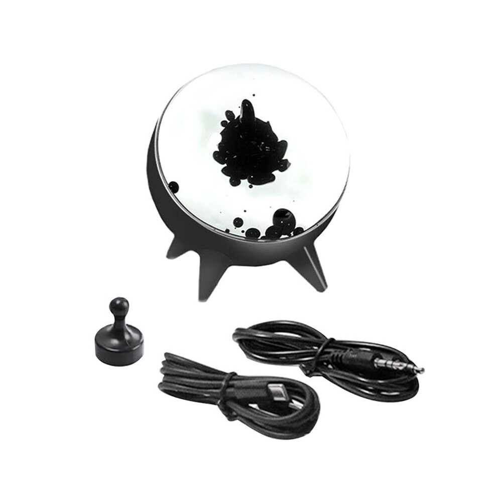 Magnetic Fluid Pickup Music Rhythm - Visualized Desktop Ornament,Home Decoration Speaker Sound Partner Light/Black 6033893338404