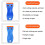 Plastic  Blade Scraper, 4Pcs Scraper Tools with 100 Pcs Plastic Blades, Double   Scraper Cleaning Remover 6