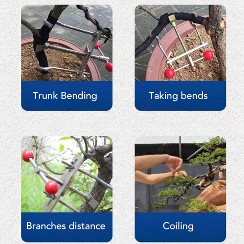 Adjustable Bonsai Branch Bender with Stainless Steel Ergonomic Grip for Precise Tree Shaping 2