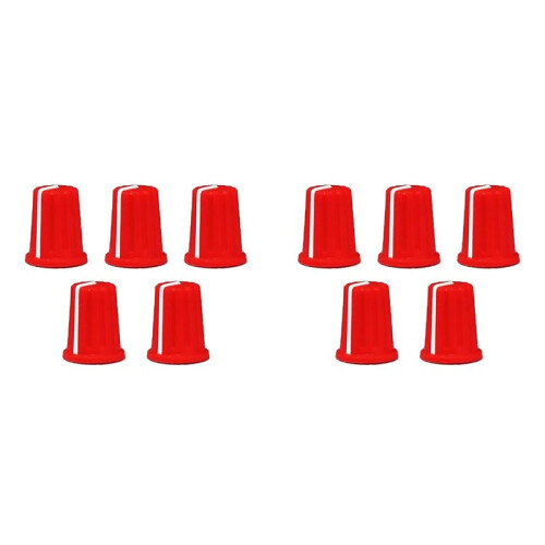 10X EQ Rotary Knob Replacement Equalizer Potentiometer Fader Knobs Push Rod Cap, Knob Cap-C