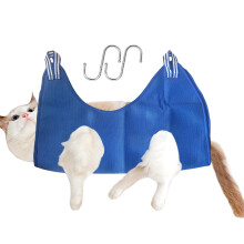 Dog Grooming Hammock Adjustable Dog Hammock Helper Breathable Pet Hammock For Nail Trimming Blue