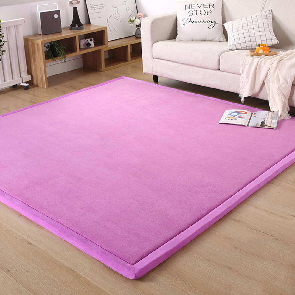Soft Comfy Area Rugs Velvet Large Crawling Mat For Nursery Baby Toddler AntiSlip Bedroom Play Mat