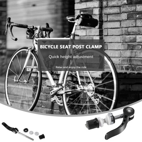 Black Bicycle quick release  post clamp binder 6 x 55mm rod 2