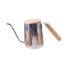 (mirror Silver, 350ml) Narrow Long Spout Coffee Maker Ergonomic Handle Suitable For Beautiful
