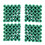 Mounting screws green 6 mm non-slip plastic dowel 100 pieces 2