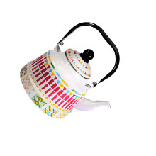 5L Capacity Colorful Hot Water Tea Kettle Pot No Whistling Retro Decor