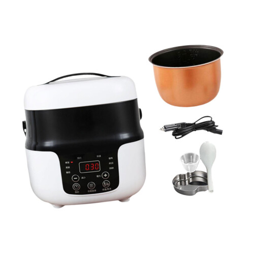 Mini Rice Cooker 2L Electric Car Rice Cooker Keeping Warm Function on OnBuy