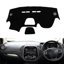 Car Dashboard Cover for Renault Captur 20142019, Suede NonSlip Dash Mat, AntiGlare UV Protection, RHD ARed