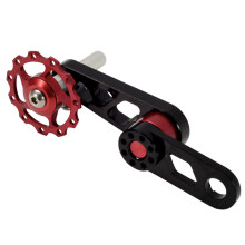 Tendeur de chaîne, poulie flottante à ressort pour réglage de la tension de chaîne, dérailleur arrière, convertisseur mono-vitesse, conception