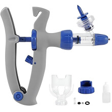 Stainless Steel Livestock Syringe For Precise Injections And Vaccinations 1ml Capacity, Adjustable For Cattle Goats Pigs