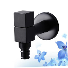 Water Tap Faucet For Washing Machine Black Finish Cold Water Faucet Kitchen Sink Compatible Home Use