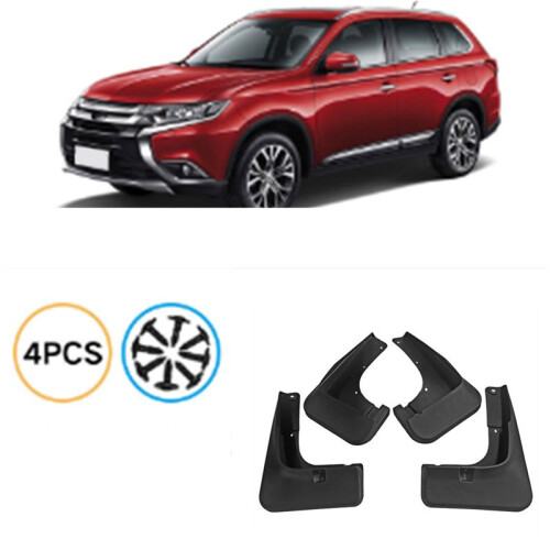 4PCS Car Mudguard Mud Flaps  Mud Guard  for  Outlander 2015-2019 1