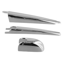 Car Silver Rear Windshield Wiper Cover for RAV4 XA50 RAV4 Hybrid Models 2019-2023