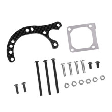 Kit Staffa Motore In Fibra di Carbonio per 1/10  XV01 RC Aggiornamento Auto Partscar Kit Accessori di Aggiornamento Auto RC
