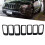 Automobile 7 Pcs Front Grille Inserts 68109865AA for  Compass 2011-2016  Parts 7