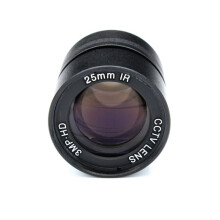 Objectif CCTV 3MP 25 mm vue 70 M 11 Degrés F1.4 IR Iris Fixe Monture CS pour Caméra CCD de Sécurité