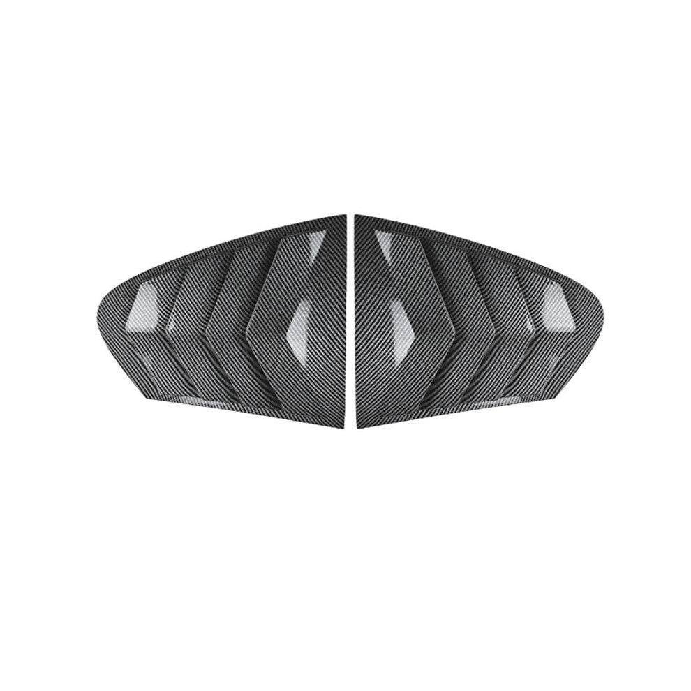 Car Rear Window Shutter Cover Trim Window Louver Side Vent Trim For 5 Series F10 525I 530I 2011-2017 Carbon Fiber 6033772690326