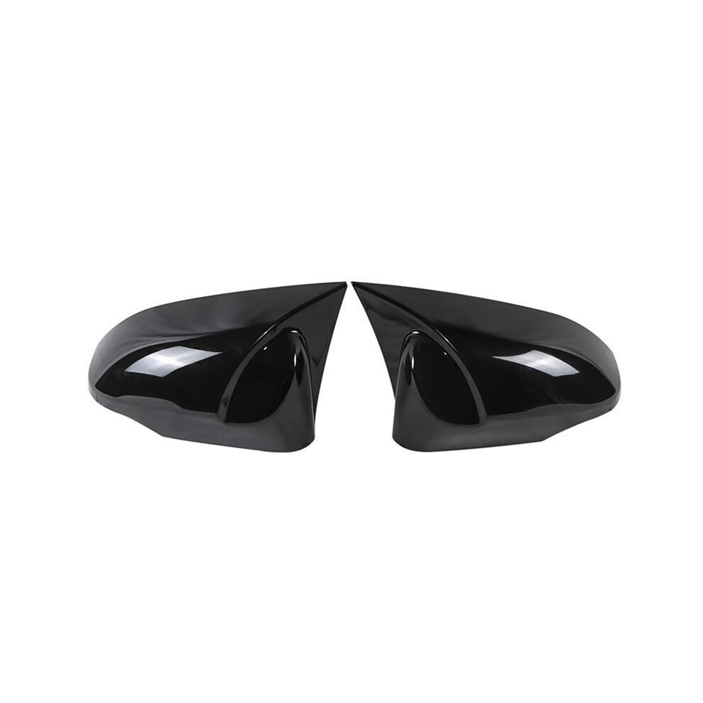 1 Pair Of Bright Horn Rearview Mirror Housings Reversing Mirror Cover Stickers For Camry 13-17 Camry Parts Black 6031816319455