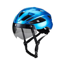 Adult Bike Helmet, Light Microshell, Men Women, Fit Adjustment Suggested with Windscreen Fit 57-62cm for Cycling