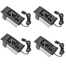 4set EQ-7545R 4 Bandes Guitare Acoustique EQ Préampli Égaliseur EQ 7545R Amplificateur de Microphone Sortie 6.5MM