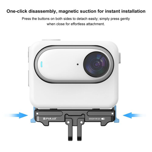 PULUZ Plastic Camera Dock voor  GO3 Duimcamera Magnetische Quick Release Basisstandaard Sportcamera-Accessoires 2