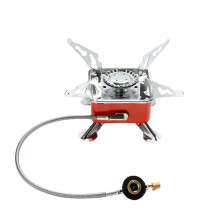 Camping Cuisinière à Gaz Puissance Chauffage Cuisinière à Gaz Batterie de Cuisine Portable Pique-Nique Batterie de Cuisine Barbecue BBQ