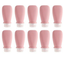 Roze Siliconen Navulfles van 90 Ml, Douchegel, Navulfles voor Shampoo, Lege Fles met Knijpnavulling