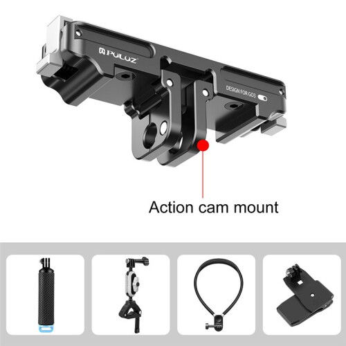 PULUZ Plastic Camera Dock voor  GO3 Duimcamera Magnetische Quick Release Basisstandaard Sportcamera-Accessoires 1