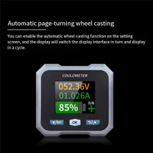 BL110F Coulometer Batteriemessgerät DC10-100V 0-100A Wasserdichtes Batteriemessgerät und Voltmeter für Elektrisches Vierrad,B
