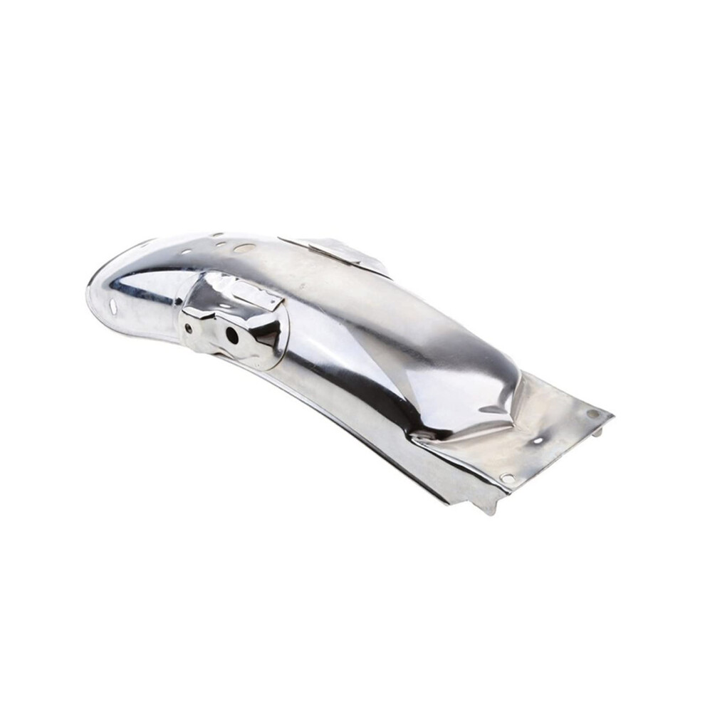 Motorcycle Mudguard Rear Fender Retro Chrome Splash Guard Universal Fit For Suzuki Cg125 Gn125 Silver 9347817421439