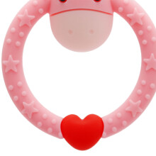 Baby Cartoon Runde Giraffe geformt Beißring Relief