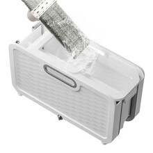 Folding Flat Mop Cleaning Bucket Handy Cleaning Bucket with Wheels Portable  Mop Bucket Washing Tub for Bedroom A