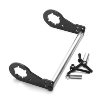 Set di Supporti Ammortizzatori Posteriori In Alluminio RC per  CW-01 Chassis Lunch Box Parti di Aggiornamento per Auto RC
