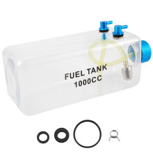 Brandstoftank Benzine Transparante Plastic Fles 1000CC CNC voor RC Gas- en Nitro-Vliegtuig