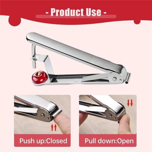 3 Stuks  Pitter Remover RVS Kersenboor Pitter Tool,  Seed Remover Multifunctionele Fruit Pit 1
